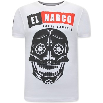 textil Hombre Camisetas manga corta Local Fanatic Estampadas El Narco Blanco