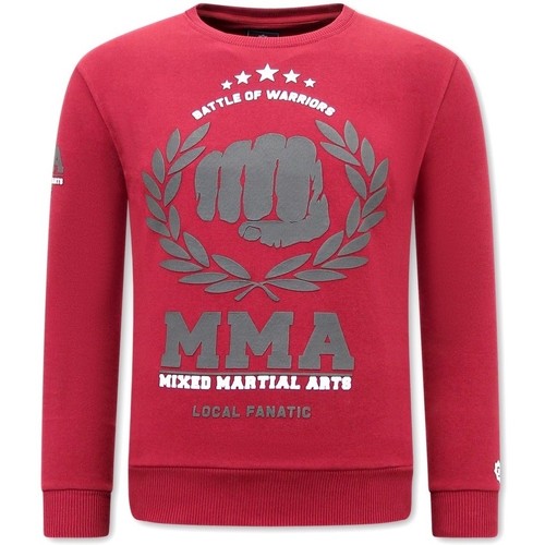 textil Hombre Sudaderas Local Fanatic Sueter De Hombre MMA Fighter Rojo