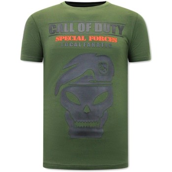 textil Hombre Camisetas manga corta Local Fanatic Hombre Call Of Duty Verde