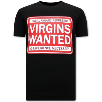 textil Hombre Camisetas manga corta Local Fanatic Hombre Virgins Wanted Negro