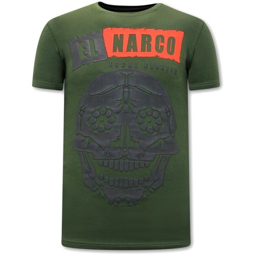 textil Hombre Camisetas manga corta Local Fanatic Estampadas El Narco Verde