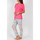 textil Mujer Pijama Admas Pantalones pijama camiseta Colores Diamantes rosa Rosa