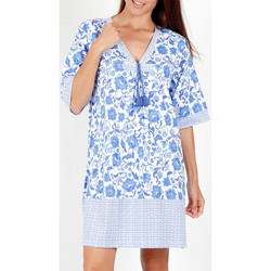textil Mujer Vestidos Admas Etienne azul vestido de verano manga corta Azul