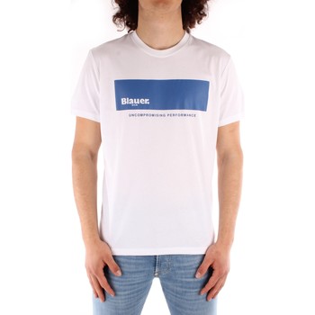textil Hombre Camisetas manga corta Blauer 21SBLUH02132 BLANCO