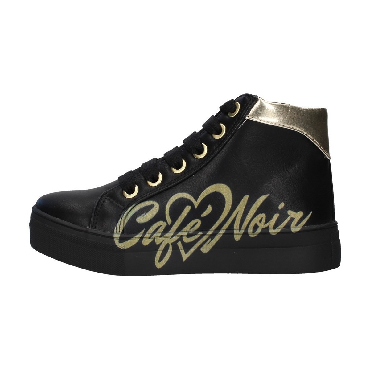 Zapatos Niña Zapatillas altas Café Noir C-841 Negro