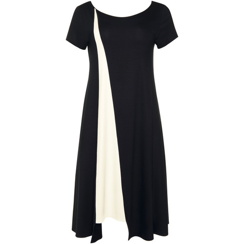 textil Mujer Vestidos Lisca Vestido de verano manga corta negro Guaraja Negro