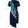textil Mujer Vestidos Lisca Vestido de verano asimétrico manga corta Tahiti Azul