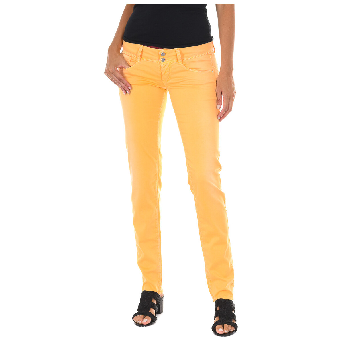 textil Mujer Pantalones Met 10DB50001-R190-0206 Naranja