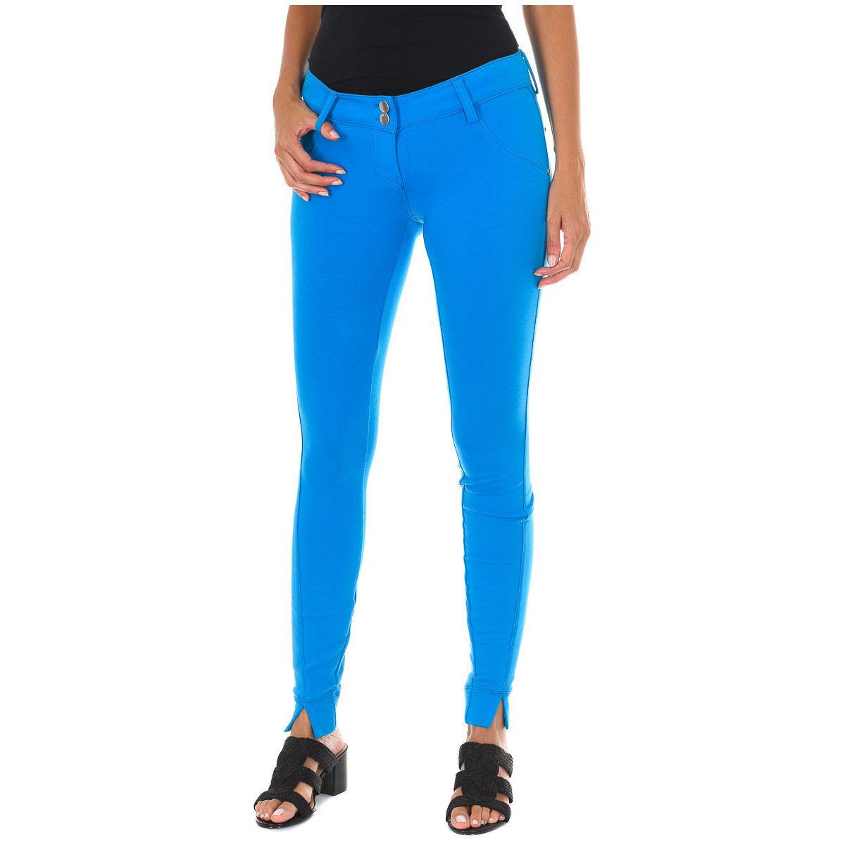 textil Mujer Pantalones Met 10DBF0333-J100-0474 Azul
