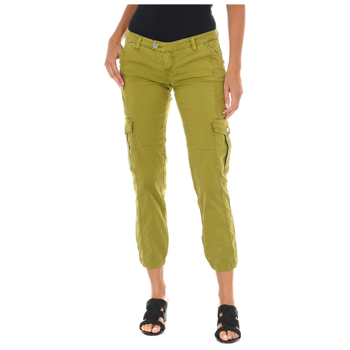 textil Mujer Pantalones Met 70DBF0646-R216-0347 Verde