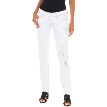 textil Mujer Pantalones Met E014152-D536 Blanco