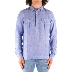 textil Hombre Camisas manga larga Blauer 21SBLUS01216 AZUL