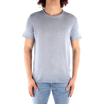 textil Hombre Camisetas manga corta Blauer 21SBLUM01319 CELESTIAL