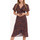 textil Mujer Vestidos Lisca Vestido de verano Lima  con mangas cortas Marrón