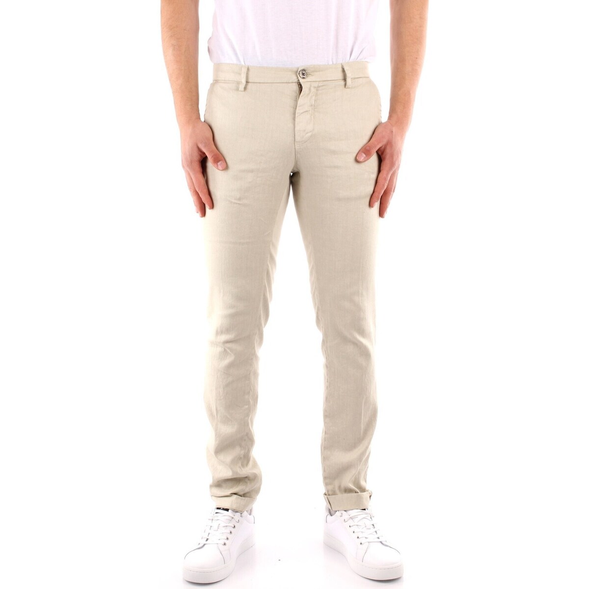 textil Hombre Pantalones chinos Powell MBE111 Beige