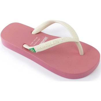 Zapatos Niños Chanclas Brasileras Clasica Combi Brasil NL KID Pink/White