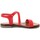 Zapatos Mujer Sandalias Bluetag  Rojo