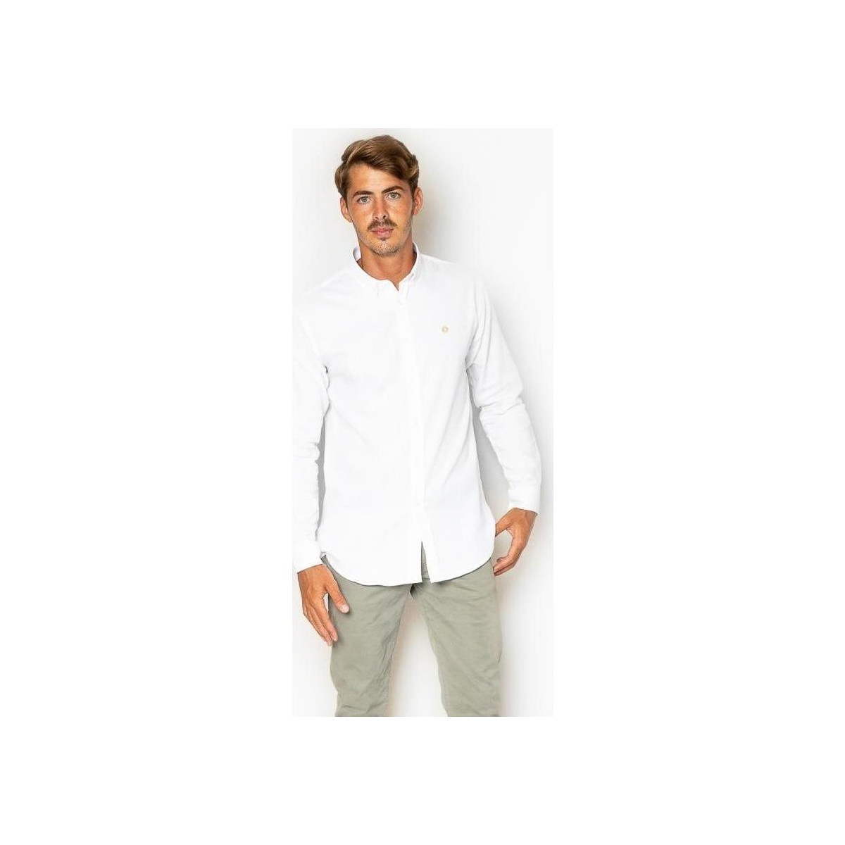 textil Hombre Camisas manga larga La Promenade CS17S014 Blanco