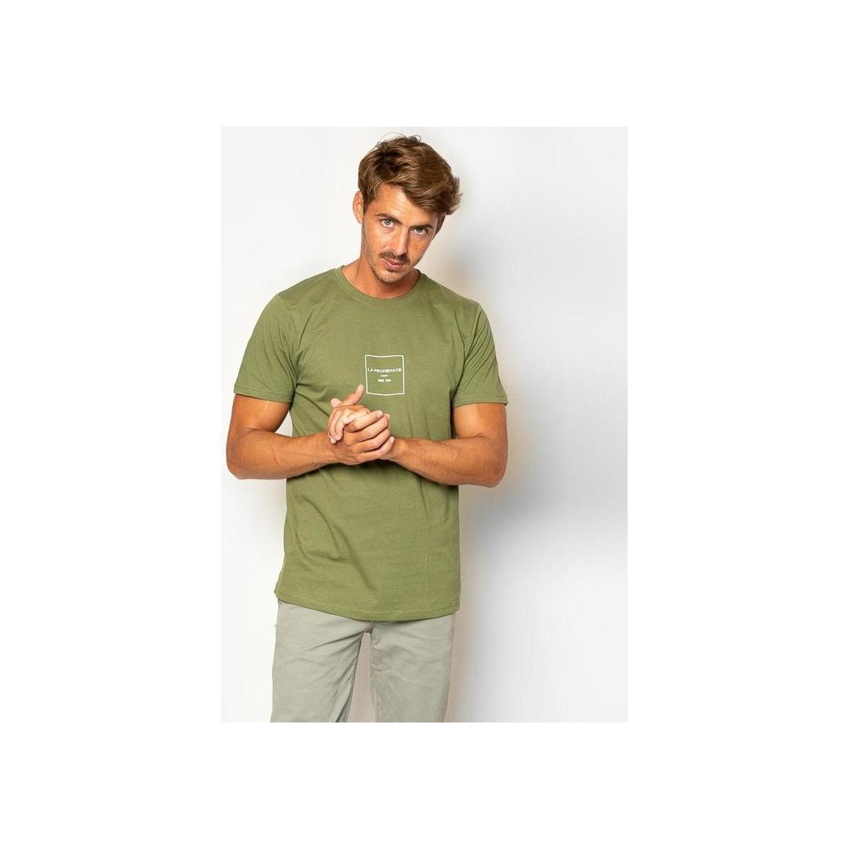 textil Hombre Tops y Camisetas La Promenade CT11S005 Verde