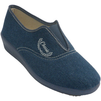 Zapatos Mujer Pantuflas Aguas Nuevas Zapatillas mujer cerradas goma empeine Azul