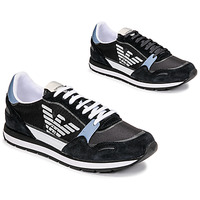 Zapatos Hombre Zapatillas bajas Emporio Armani ANIMA Negro / Azul