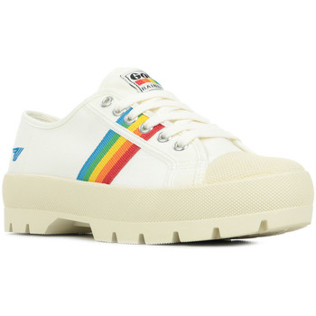 Zapatos Mujer Deportivas Moda Gola Coaster Peak Rainbow Blanco