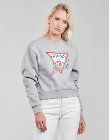 textil Mujer Sudaderas Guess ICON FLEECE Gris