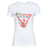 textil Mujer Camisetas manga corta Guess SS CN NORA TEE Blanco