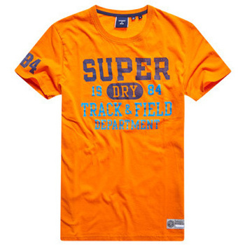 textil Hombre Camisetas manga corta Superdry CAMISETA TRACK FIELD GRAPHIC  HOMBRE Naranja