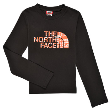 textil Niño Camisetas manga larga The North Face EASY TEE LS Negro
