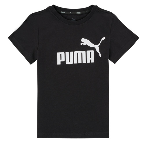 textil Niño Camisetas manga corta Puma ESSENTIAL LOGO TEE Negro