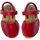 Zapatos Niños Derbie & Richelieu Huran Sandalias Menorquinas 551 Rojo Rojo