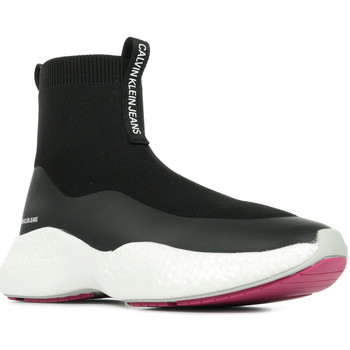 Zapatos Mujer Deportivas Moda Calvin Klein Jeans Runner Sneaker Sock Negro