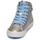 Zapatos Niña Zapatillas altas Geox KALISPERA Plata / Azul