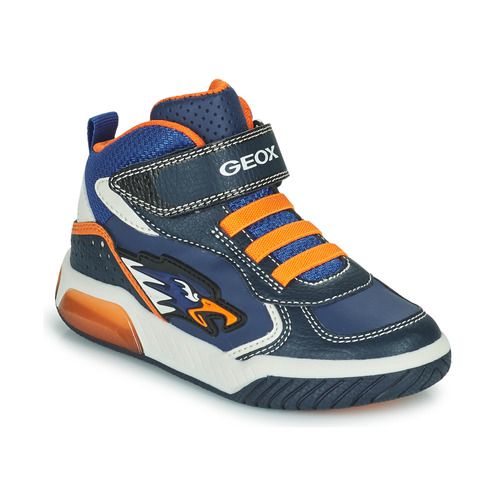 montar Descolorar esquema Geox INEK Marino / Naranja - Envío gratis | Spartoo.es ! - Zapatos Deportivas  altas Nino 35,40 €