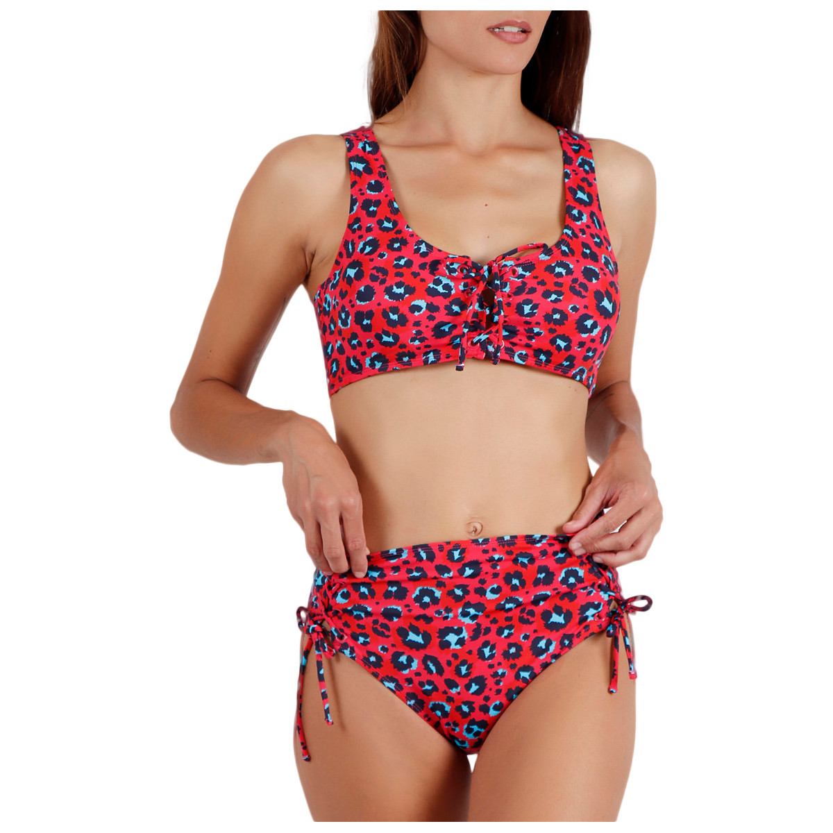 textil Mujer Bikini Admas Conjunto de bikini 2 piezas preformado Hot Skin red Rojo