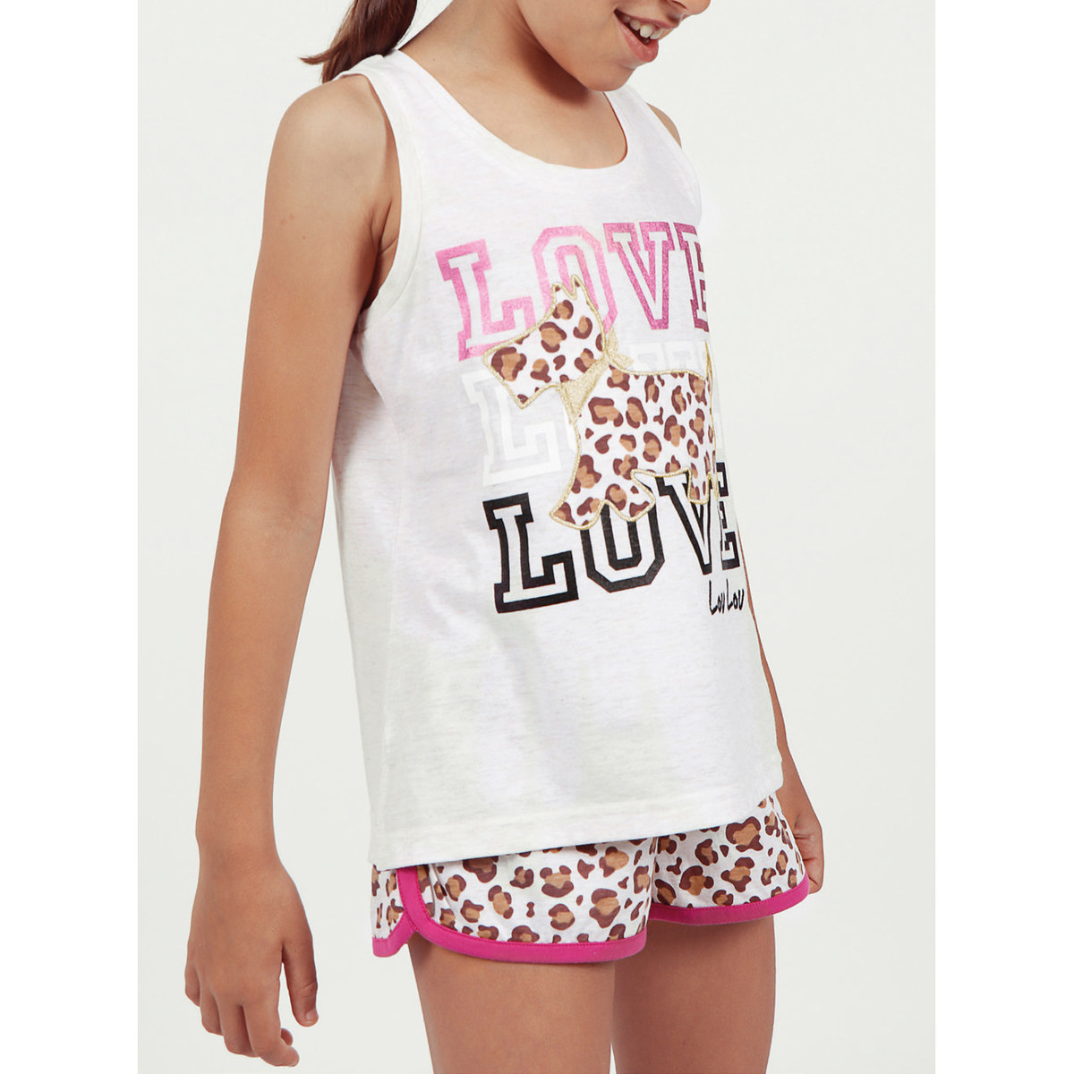textil Niña Pijama Admas Camiseta sin mangas de pijama para chicas LouLou Jungle beige Beige