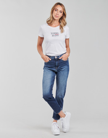 textil Mujer Vaqueros rectos Tommy Jeans IZZIE HR SLIM ANKLE AE632 MBC Marino