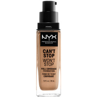 Belleza Mujer Base de maquillaje Nyx Professional Make Up Can't Stop Won't Stop Full Coverage Foundation neutral Buff 