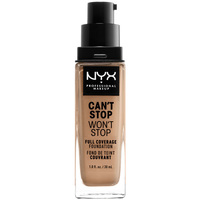 Belleza Mujer Base de maquillaje Nyx Professional Make Up Can't Stop Won't Stop Full Coverage Foundation classic Tan 