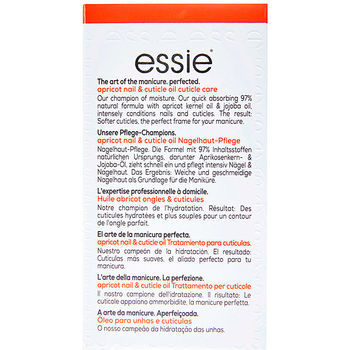 Essie Apricot Nail&cuticle Oil Conditions Nails&hydrates Cuticles 