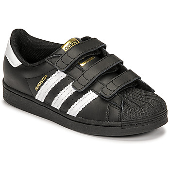Zapatos Niños Zapatillas bajas adidas Originals SUPERSTAR CF C Negro / Blanco