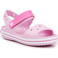 Zapatos Niña Sandalias Crocs Crocband Sandal Kids12856-6GD Rosa
