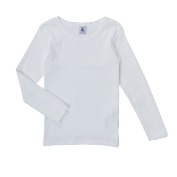 textil Niña Camisetas manga larga Petit Bateau FATRE Blanco