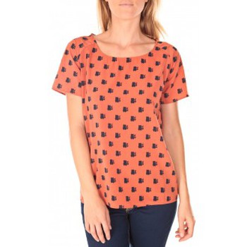 textil Mujer Tops / Blusas Vero Moda Racoon South Hamptons SS Top EA Rouille Naranja