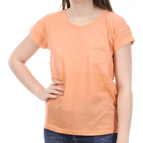 textil Mujer Camisetas manga corta Sun Valley  Naranja