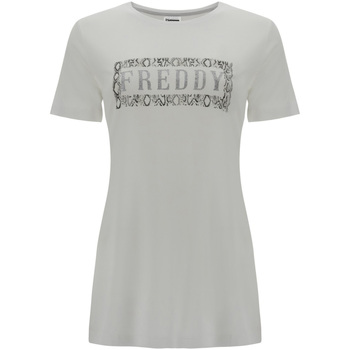 textil Mujer Camisetas manga corta Freddy S1WALT2 Blanco