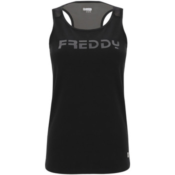 textil Mujer Camisetas sin mangas Freddy S1WTBK1 Negro