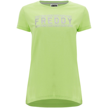 textil Mujer Camisetas manga corta Freddy S1WCLT2 Verde