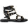 Zapatos Mujer Sandalias Mosaic 1600 VITELLO NERO Negro